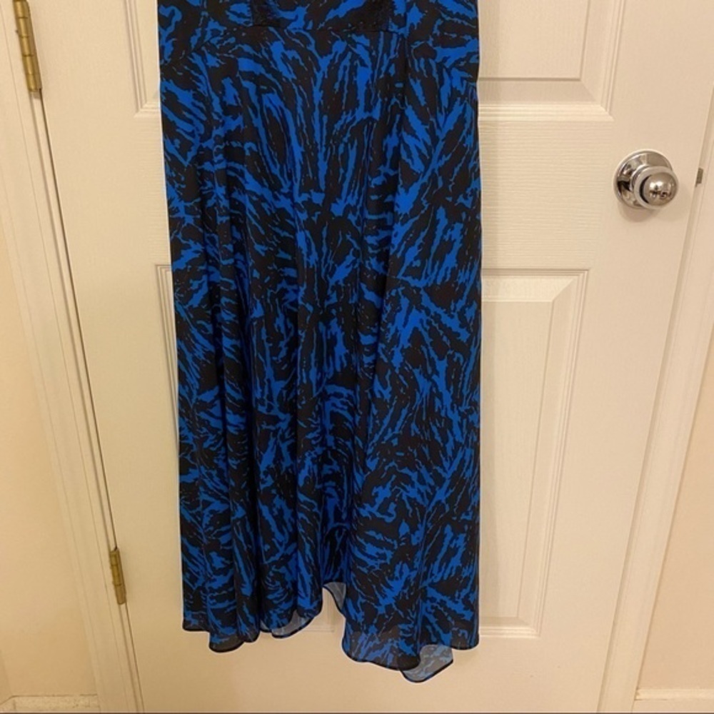 JASON WU Zebra Print Lace Trim Asymmetric Dress - Picture 7 of 14